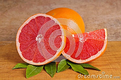 Pink grapefruit Stock Photo