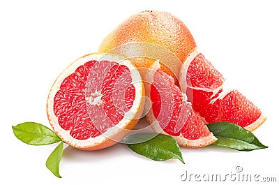 Pink grapefruit Stock Photo