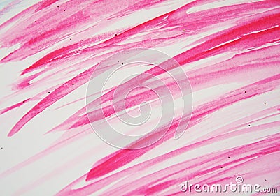 Pink gray pastel colorful watercolor brushes abstract background Stock Photo