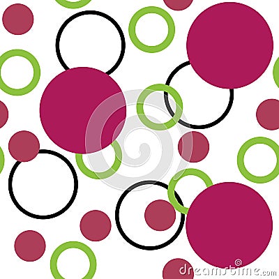 Pink and green circles.Abstract pattern. Stock Photo