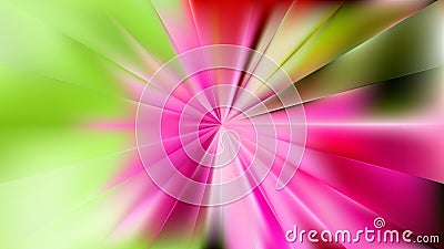 Pink and Green Radial Stripes Background Graphic Stock Photo