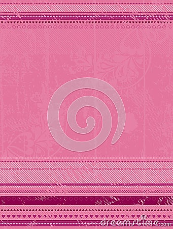 Pink grunge background, vector Vector Illustration