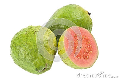 Pink guava fruit Stock Photo