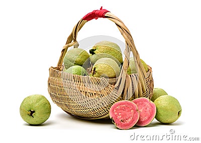 Pink guava Stock Photo