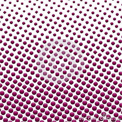 Pink Halftone circles background, halftone dot pattern. Vector Illustration