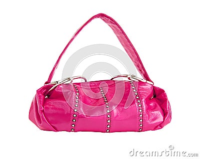 Pink handbag Stock Photo