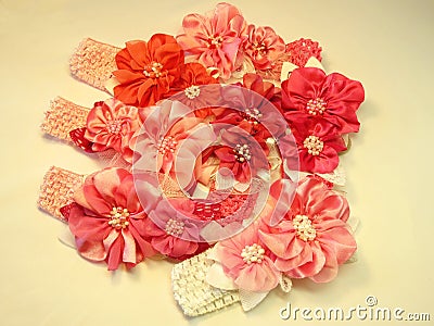 Pink head bands Stock Photo