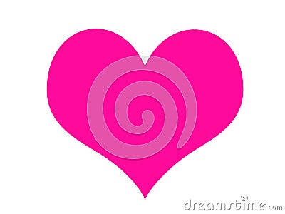 Pink heart Stock Photo