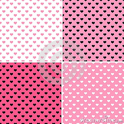 Pink Hearts Stock Photo