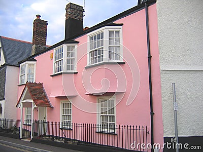 Pink House Stock Photo