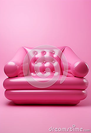 Pink Inflatable Pink Inflatable Chic Stock Photo