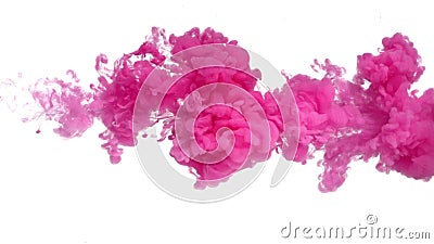 Pink Ink in Water Stock Photo