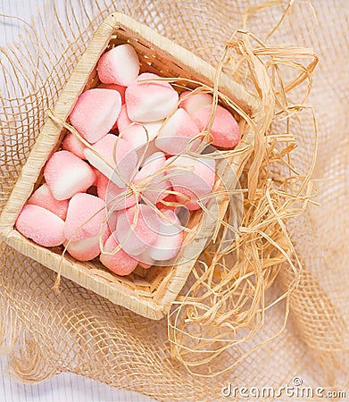 Pink jelly sweets. Stock Photo