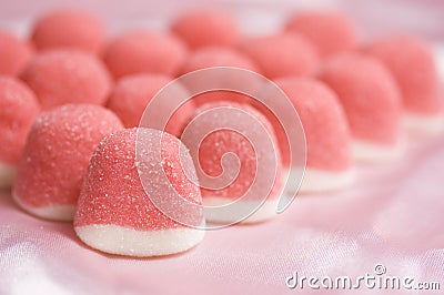 Pink jelly sweets Stock Photo