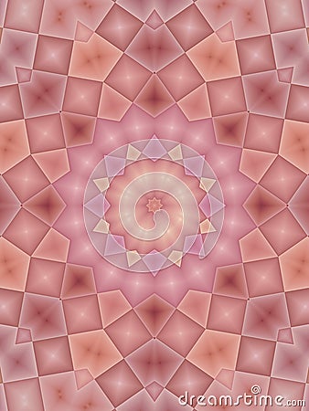 Pink Kaleidoscope Patterns Stock Photo