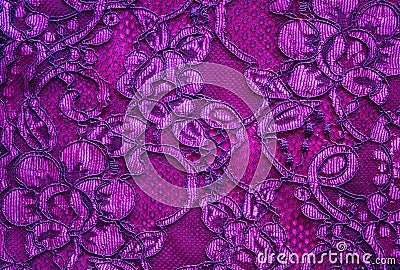 Pink lace background Stock Photo