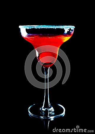 Pink lady cocktail Stock Photo