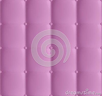 Pink Leather Quilted Headboard Seamless Pattern, Luxury soft leather background. White headboard, bed. Background texture of Stock Photo