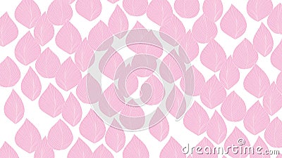 Pink leaves vector background Vector Illustration