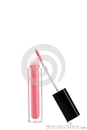 Pink lip gloss Stock Photo