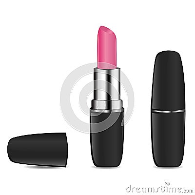 Pink lipstick Stock Photo