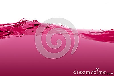 Pink liquid wave Stock Photo