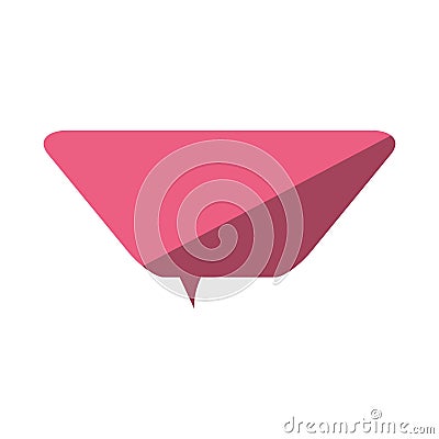 pink love bubble speech message dialog Cartoon Illustration