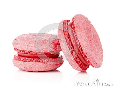 Pink macarons Stock Photo