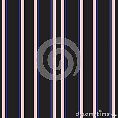 Pink and Navy Stripe seamless pattern background in vertical style Vector Illustration