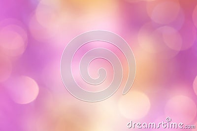Pink and orange blur out of focus background from nature forest,Festive background with lights Stock Photo