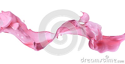 Pink paint splash Stock Photo