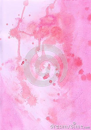 Pink paper with splats Stock Photo