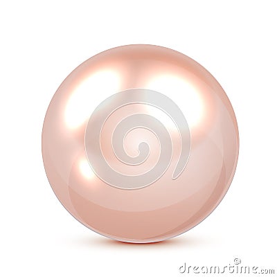 Pink pearl Vector Illustration