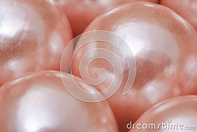 Pink pearls Stock Photo