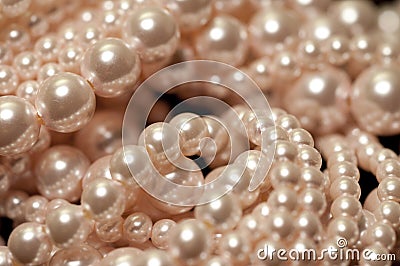 Pink Pearls Stock Photo