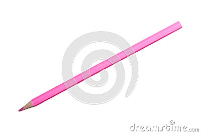 Pink pencil Stock Photo