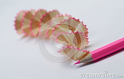 Pink pencil Stock Photo