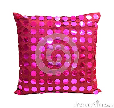 Pink pillow Stock Photo