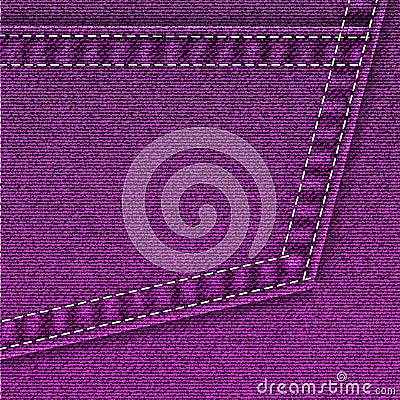 Background with purple stylish denim texture for poster design, web, sales, business, school, covers, business cards, fairs. Vector Illustration