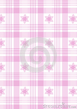 Pink plaid Stock Photo