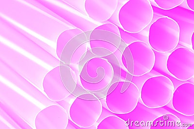 Pink Plastic tube Stock Photo