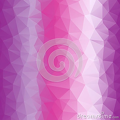 Pink poly abstract background design. Vector Illustration