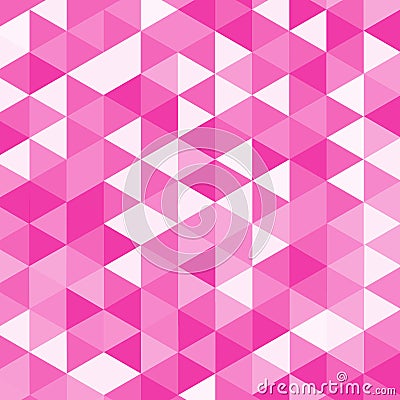 Pink poly abstract background. Vector Illustration