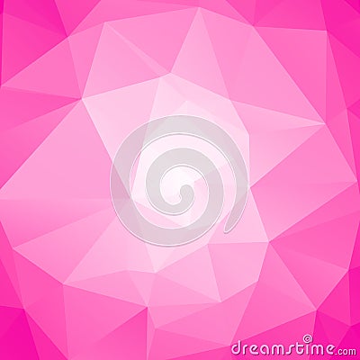 Pink poly abstract background. Vector Illustration