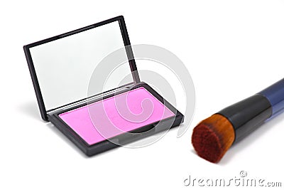 pink powder blush Stock Photo