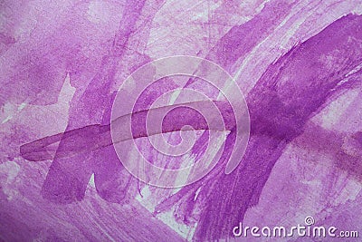 Pink or purple abstract acrylic paint aquarel watercolor background Stock Photo
