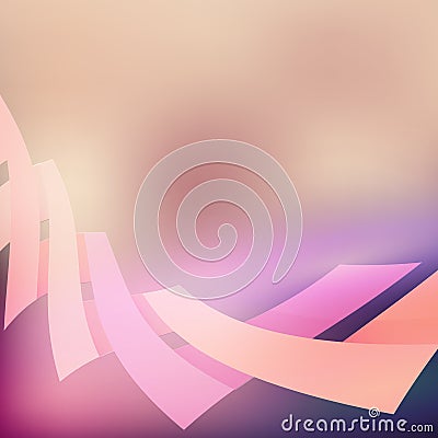 Pink and purple bending line abstract backround Vector Illustration