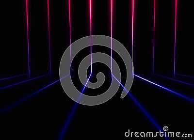 Pink and purple retro arcade neon lines illustration background Cartoon Illustration