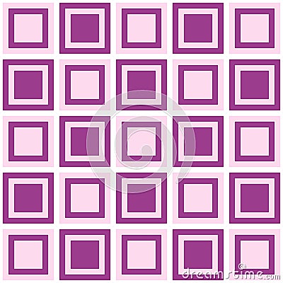 Pink and purple squares seamless pattern vector Vector Illustration