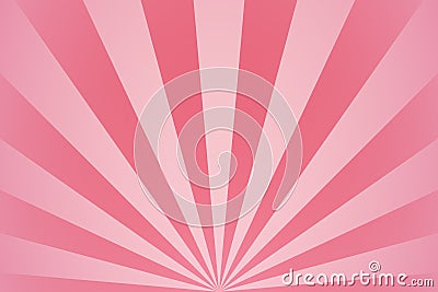 Pink radial beams and rays abstract girly background Vector Illustration